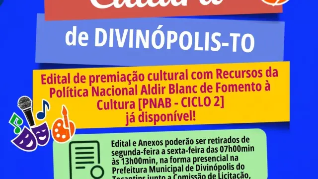 Prefeitura lança Edital de Premiação Cultural PNAB – Ciclo 2